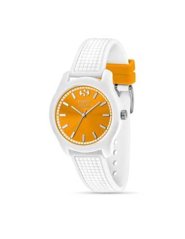 Orologio MORELLATO uomo Superga gomma bianco / arancione