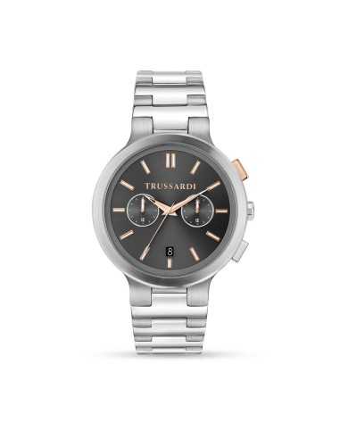 Orologio TRUSSARDI uomo Loud multi acciaio / grigio