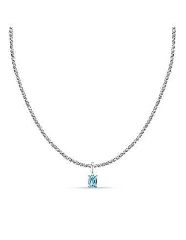 Collana MORELLATO donna Drops acciaio / punto luce azzurro