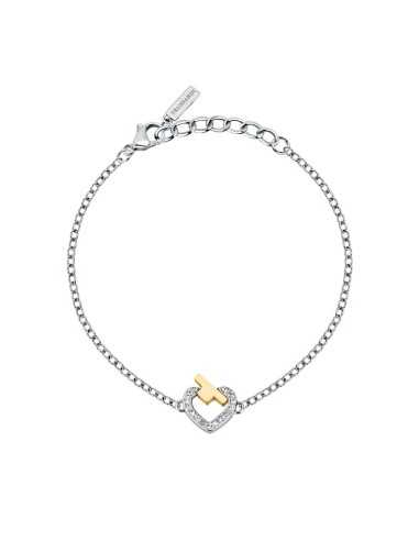 Bracciale TRUSSARDI donna T-Logo cuore con cristalli