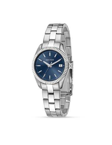 Orologio SECTOR donna 240 datario acciaio / blu