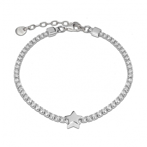 Bracciale Jack & Co arg. 925 Tennis stella - 16/20 cm